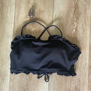 Black tube bikini top